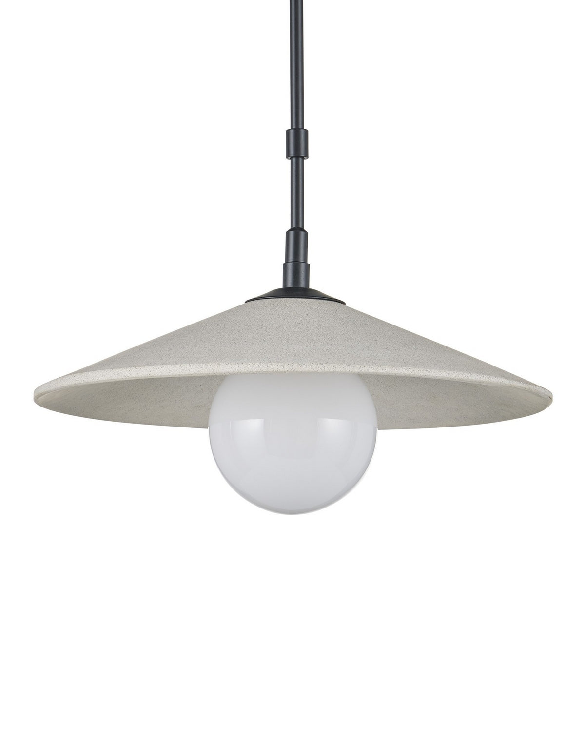 Currey and Company 9500-0020 Bothy Outdoor Suspension en naturel/noir/blanc givré