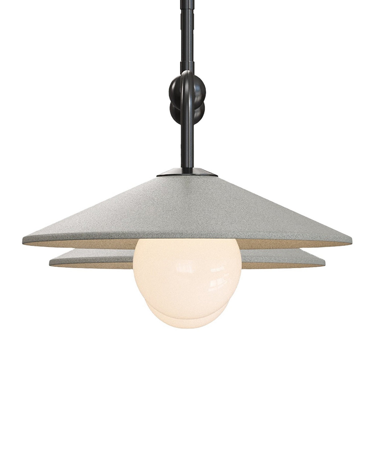 Currey and Company 9500-0022 Bothy Outdoor Suspension en naturel/noir/blanc givré