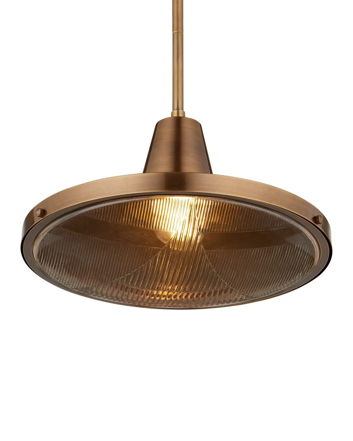 Currey and Company 9500-0026 Mariner Outdoor Suspension en laiton antique/transparent