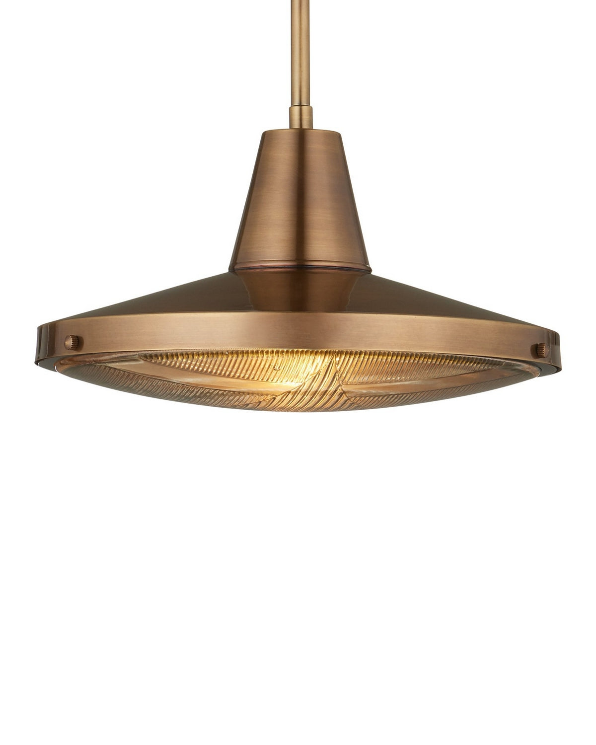 Currey and Company 9500-0026 Mariner Outdoor Suspension en laiton antique/transparent