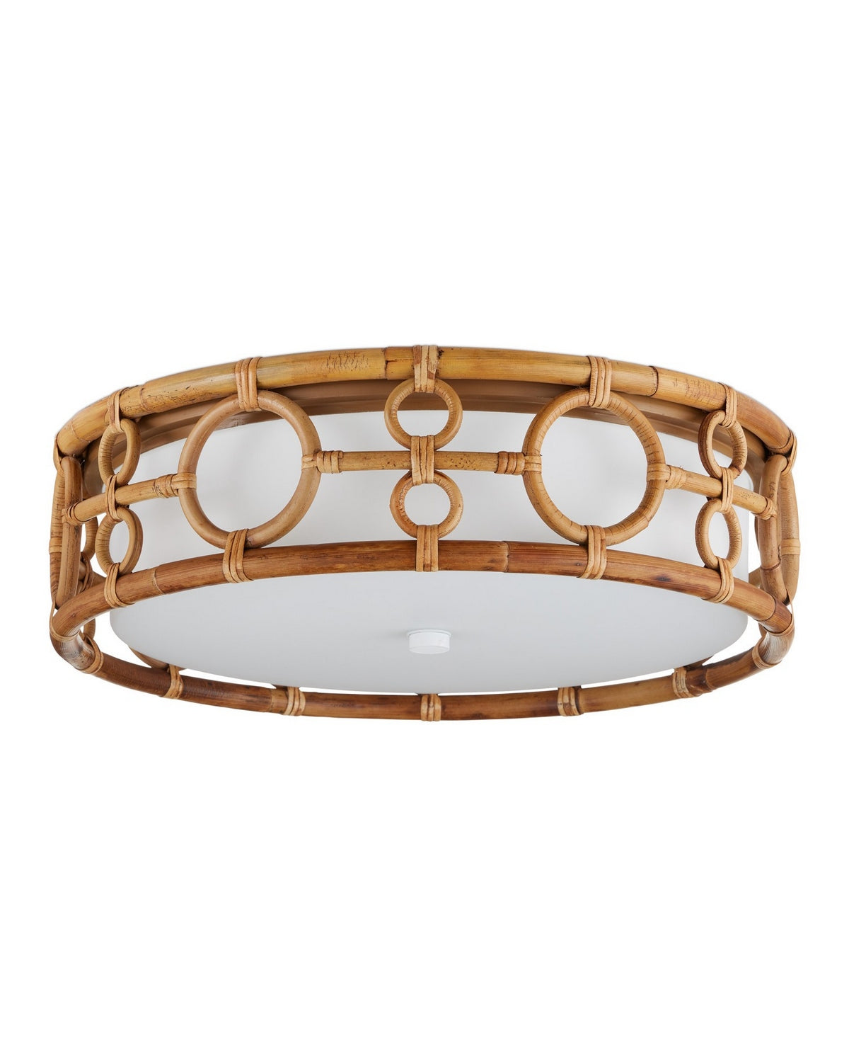 Currey and Company 9999-0081 Tegal Plafonnier En naturel/kaki/blanc