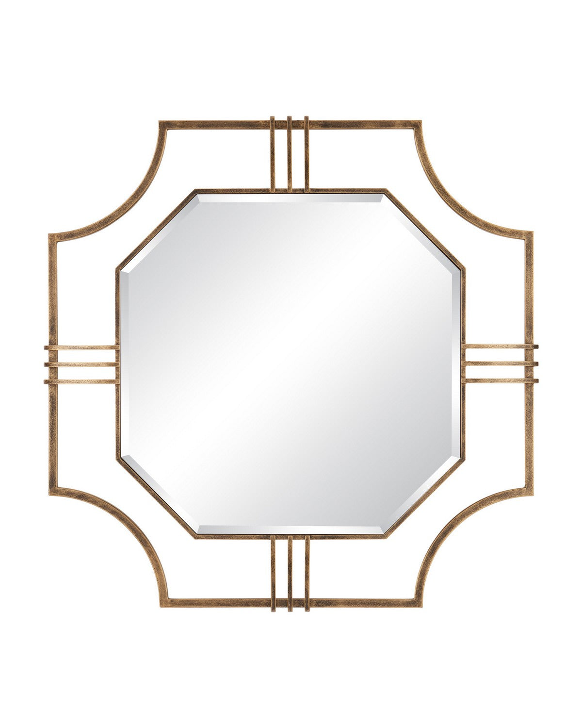 Miroir Sojourner de Currey and Company, référence 1000-0173, finition or antique