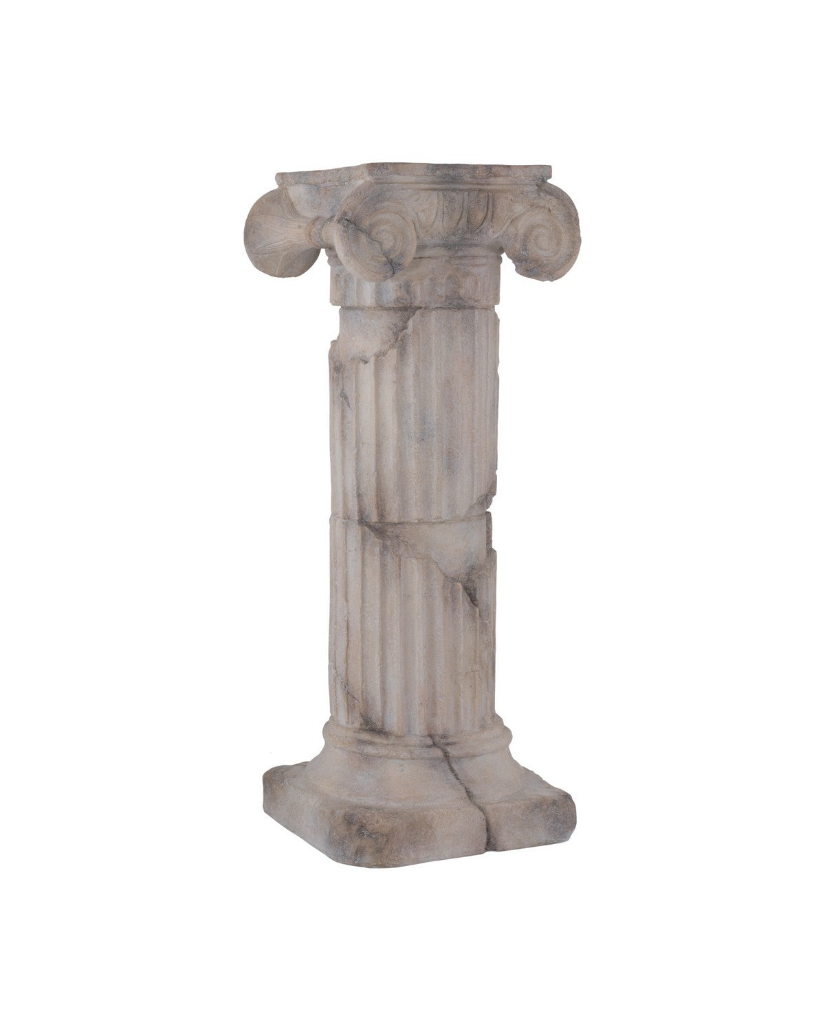 Currey and Company 1200-1087 Colonne phénicienne avec chapiteau en brun rougeâtre antique