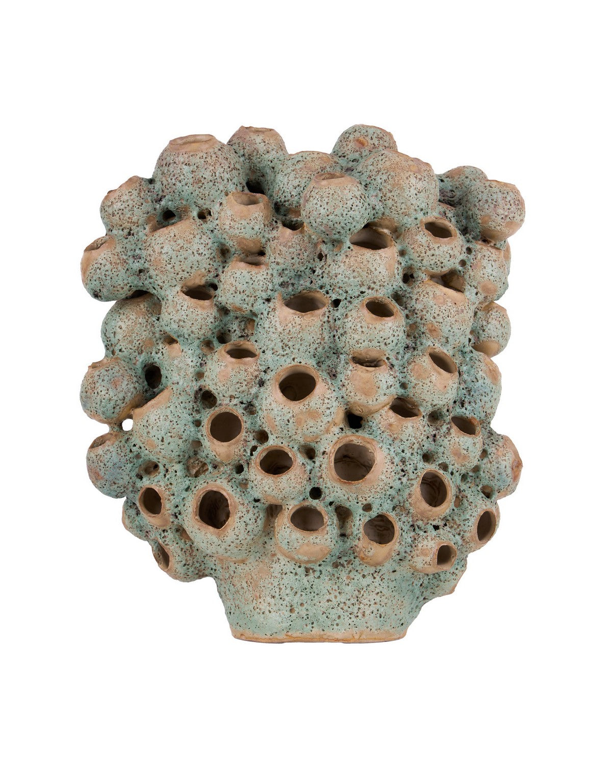 Currey and Company 1200-1107 Sunken Boat Barnacle Object in Moss Green