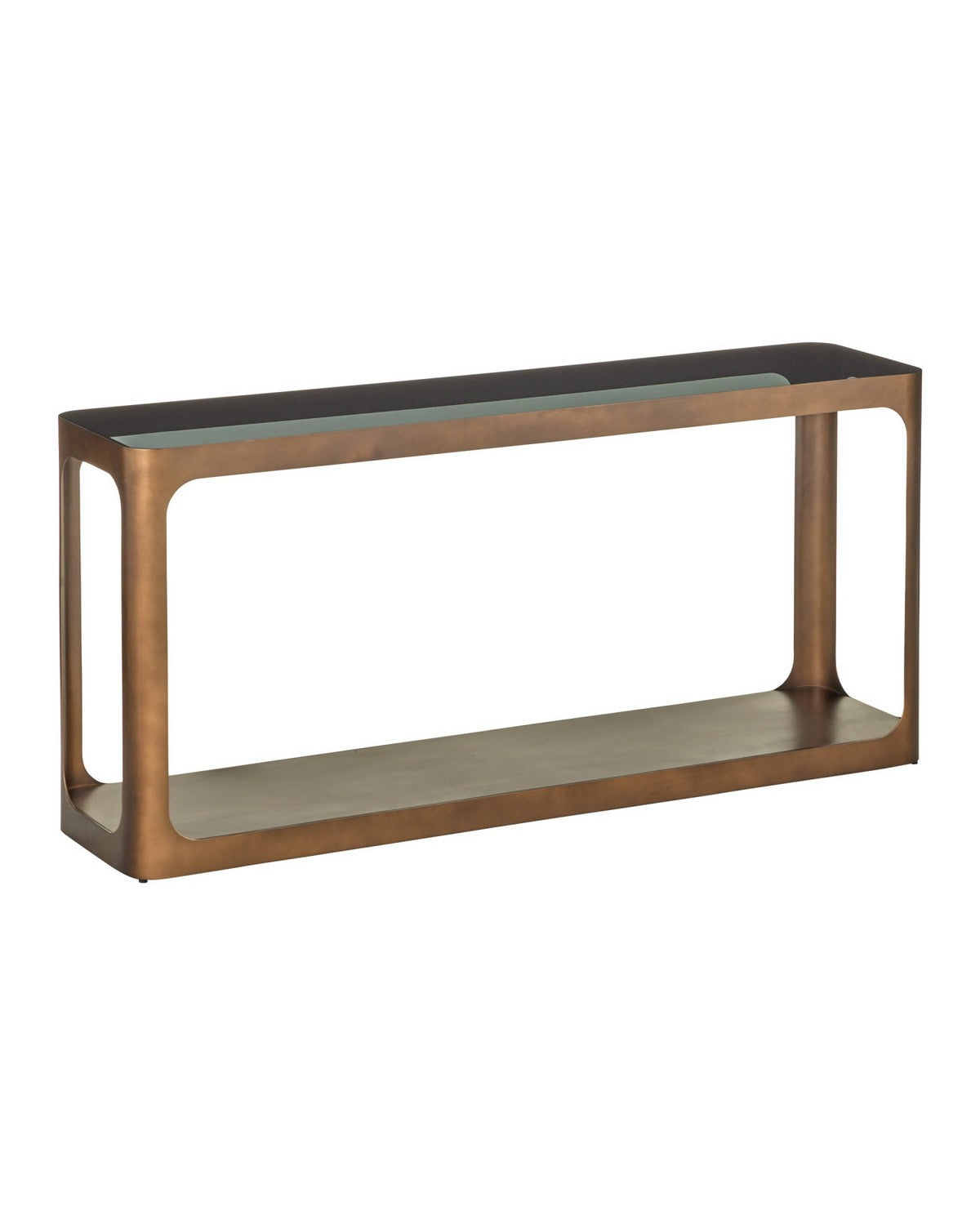 Table console Scaffale Currey and Company 4000-0262 en coloris Smoke Gold/Smoke