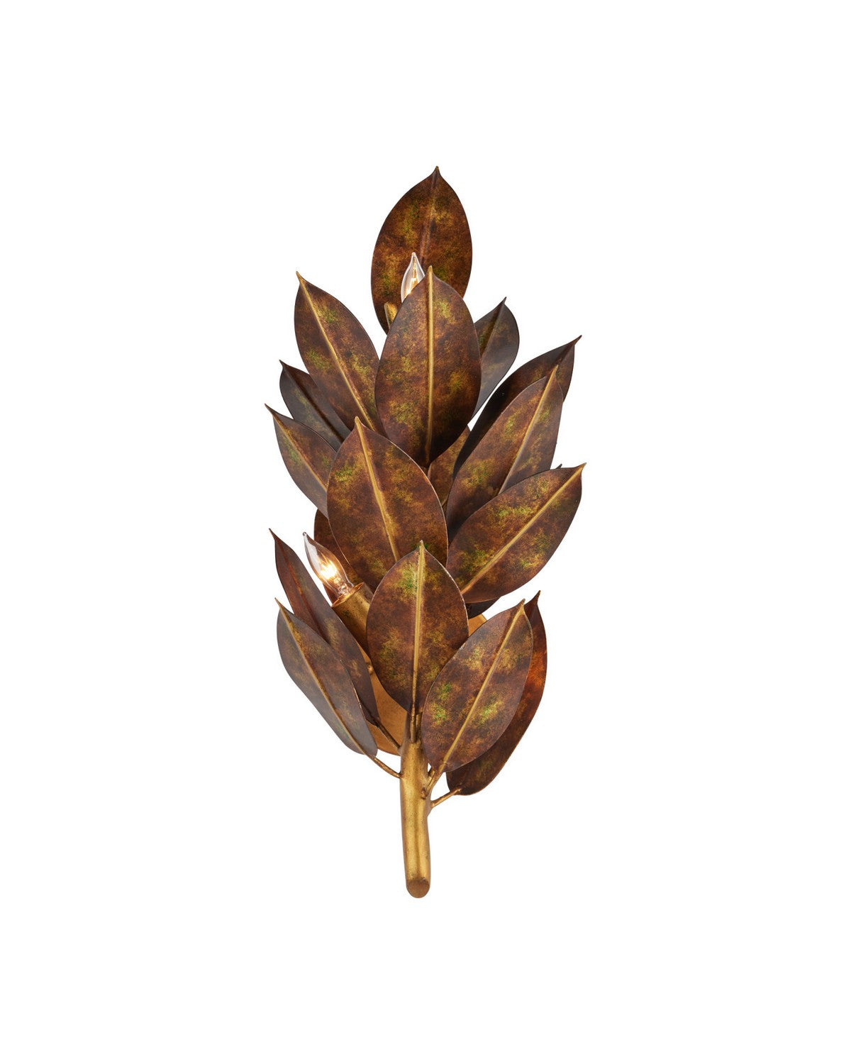 Currey and Company 5000-0308 Weston Murale dans une feuille de magnolia