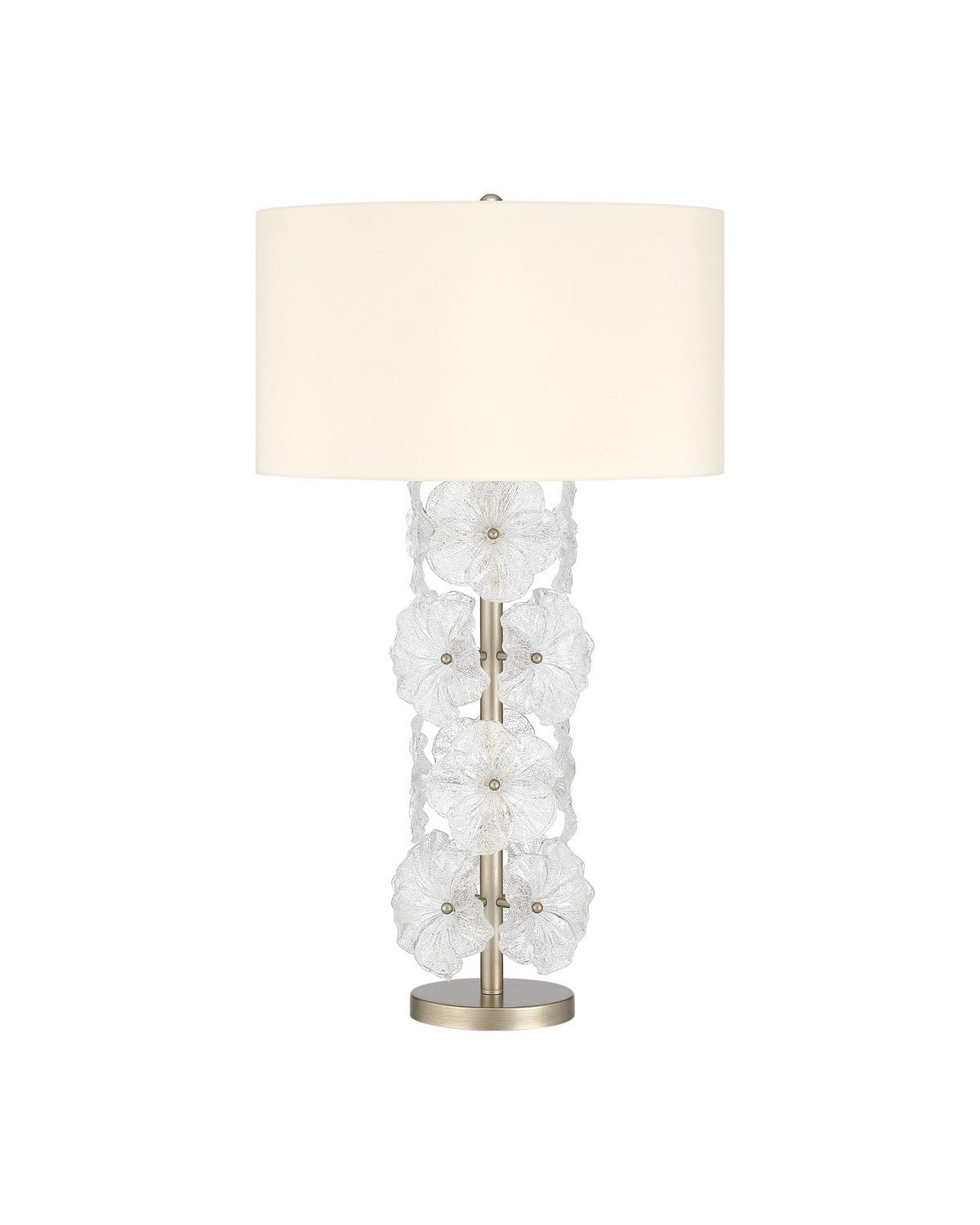 Currey and Company 6000-1110 Mallow Lampe de table en clair/champagne