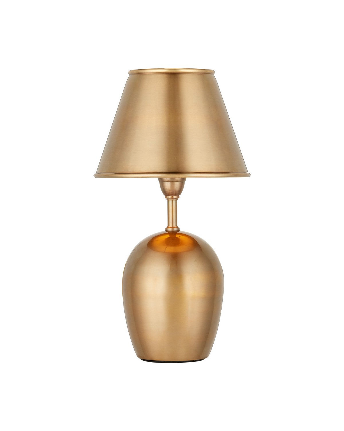Currey and Company 6700-0042 Volley Cordless Table Lamp in Antique Brass