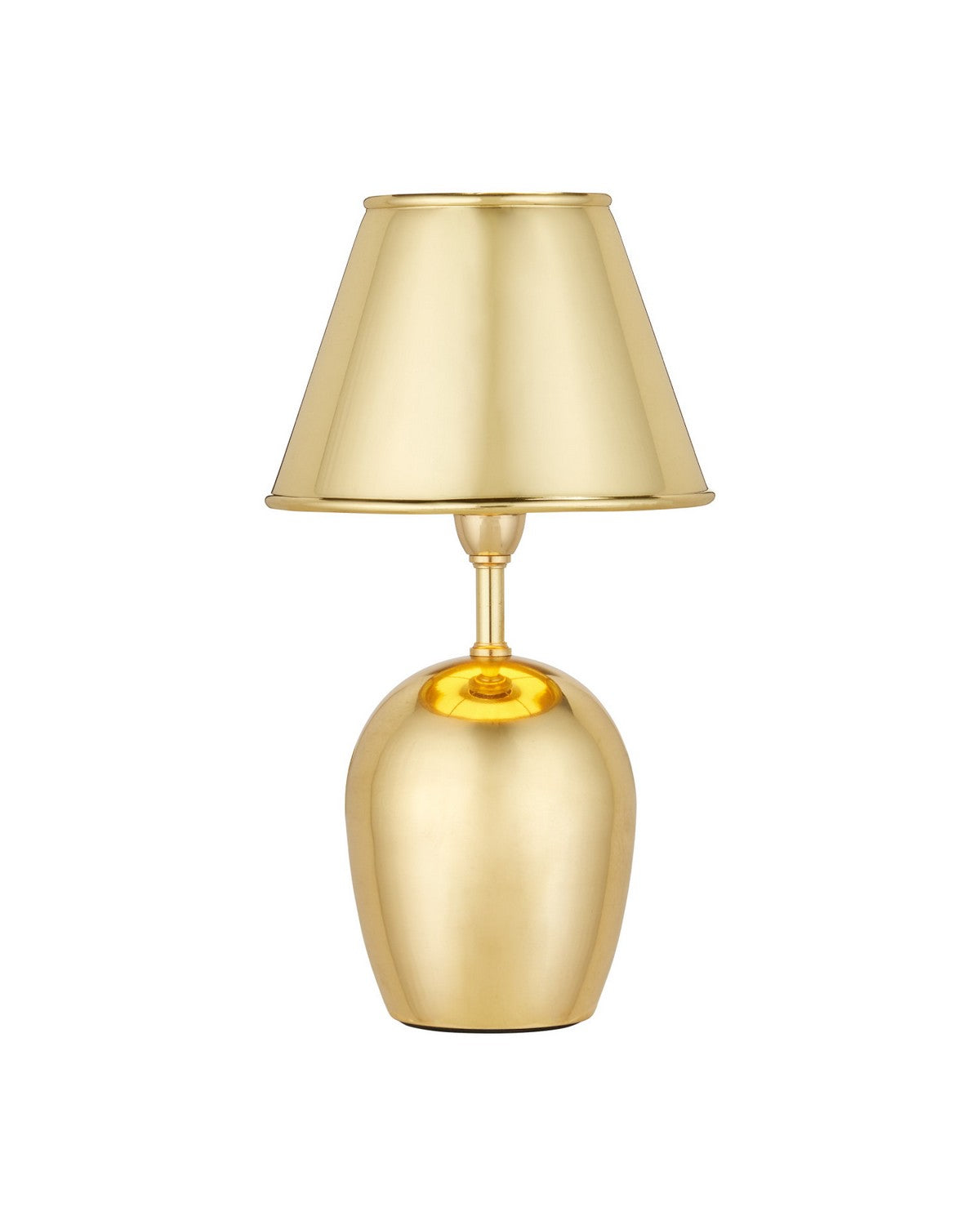 Currey and Company 6700-0044 Volley Cordless Table Lamp in Polished Brass