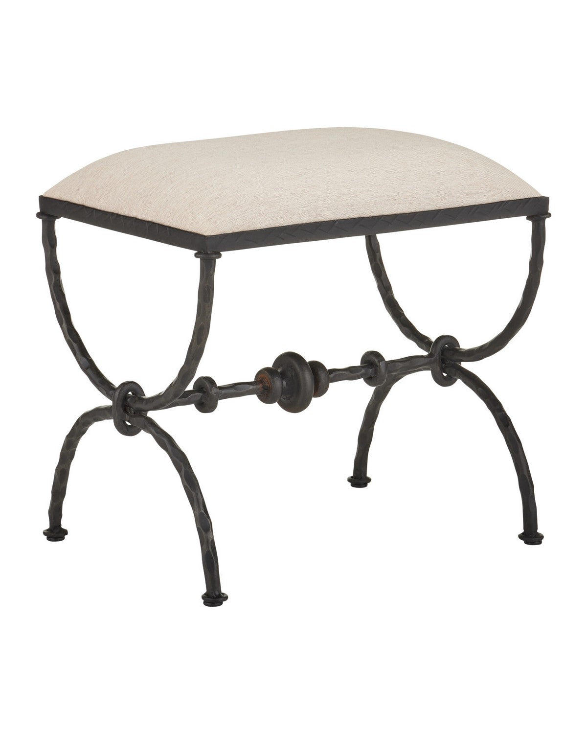 Pouf ottoman Agora en bronze, Currey and Company 7000-1252