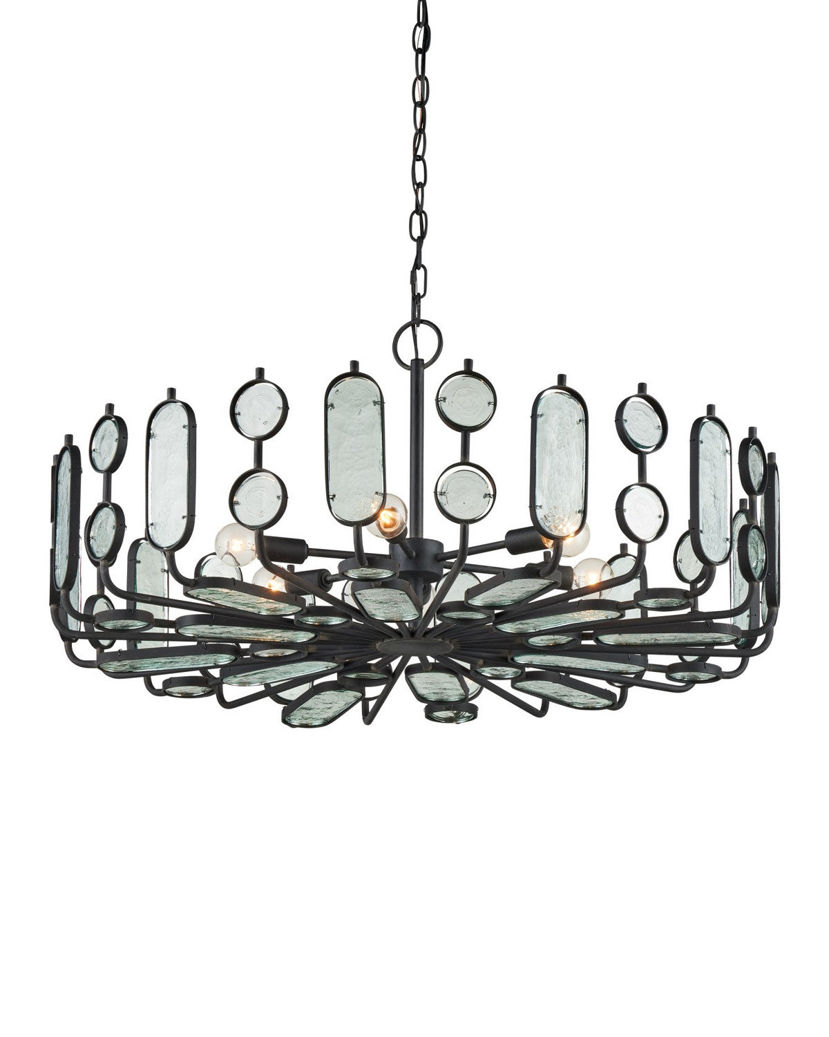 Currey et Compagnie 9000-1445 Ettore Suspendu en clair/forgeron