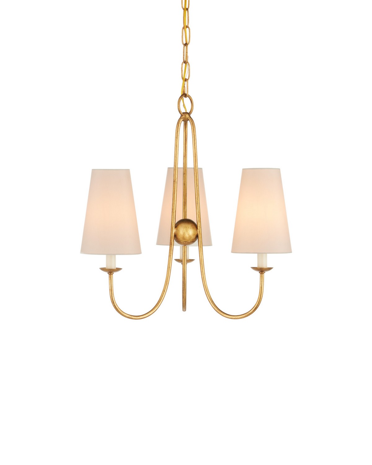 Currey and Company 9000-1483 Brayden Suspendu en feuille d'or antique