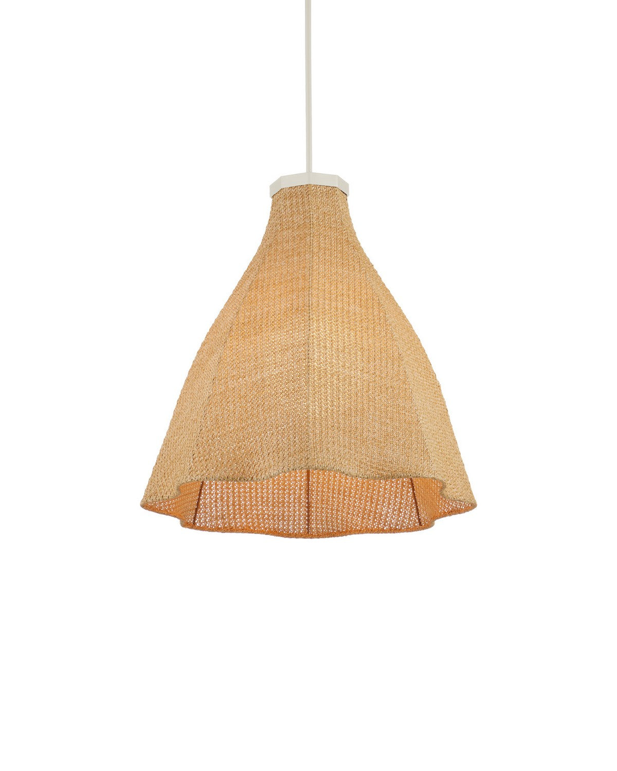 Currey and Company 9500-0031 Cabo Outdoor Suspension En naturel/crème/blanc