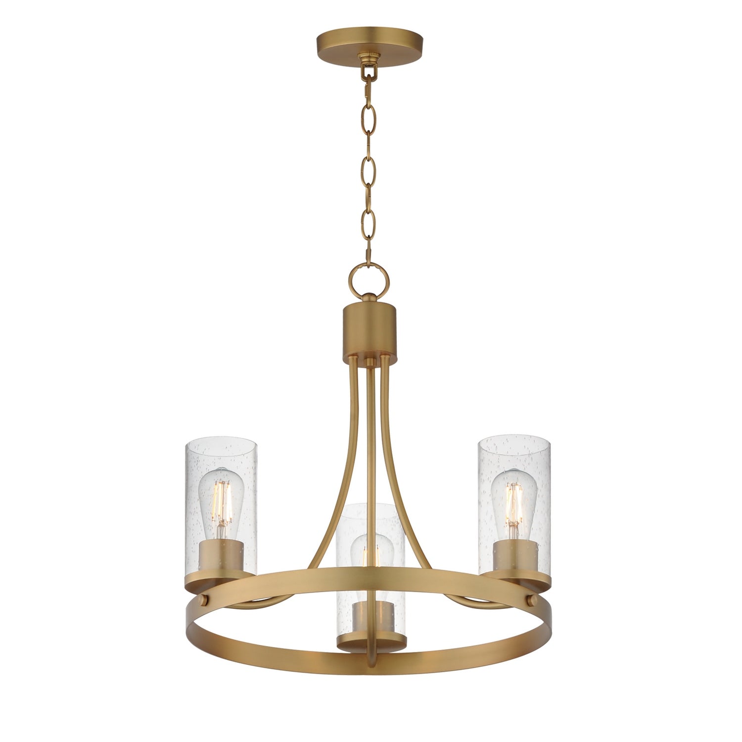 Maxim Lighting 10467CDNAB Livingston Chandelier in Natural Aged Brass