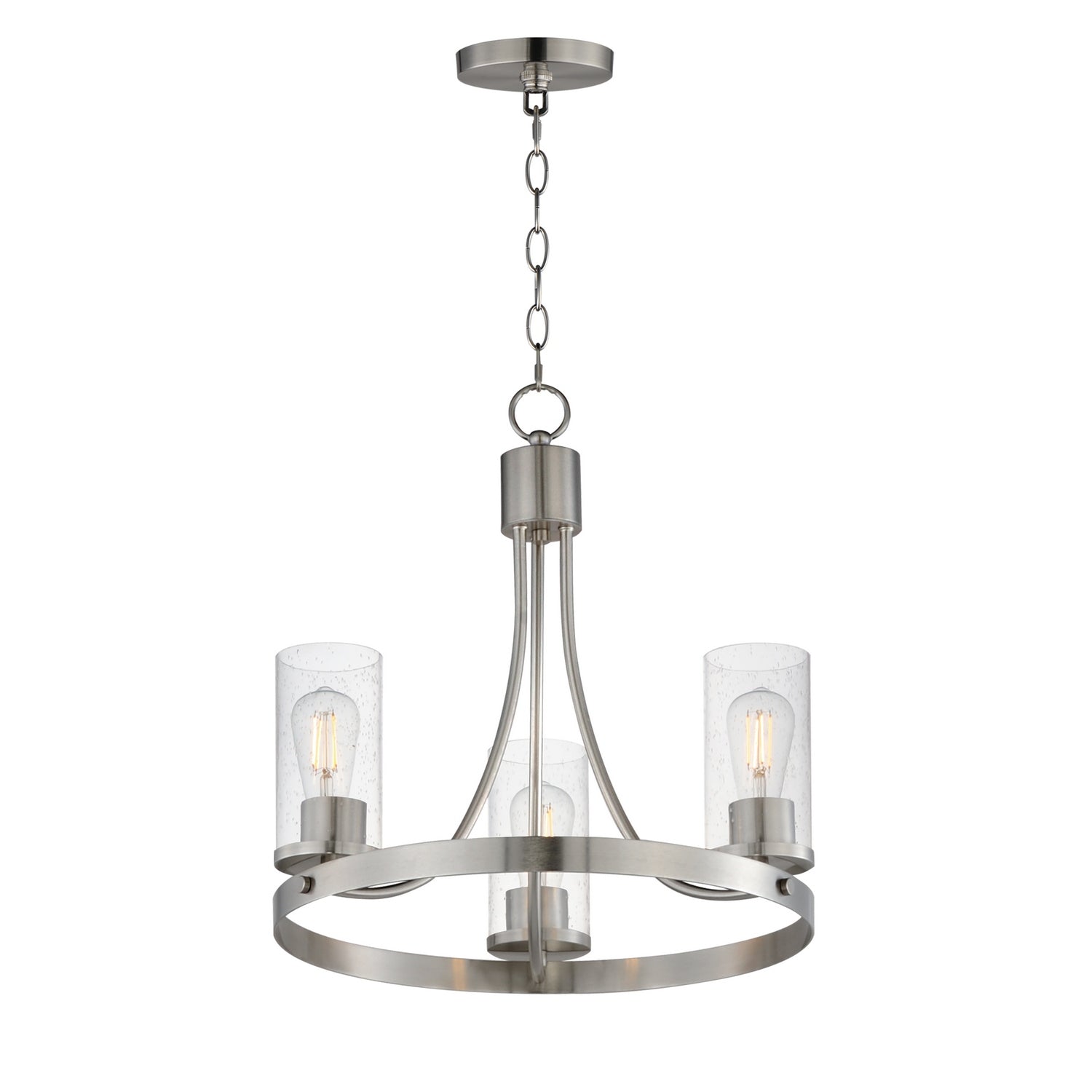 Maxim Lighting 10467CDSN Livingston Chandelier in Satin Nickel