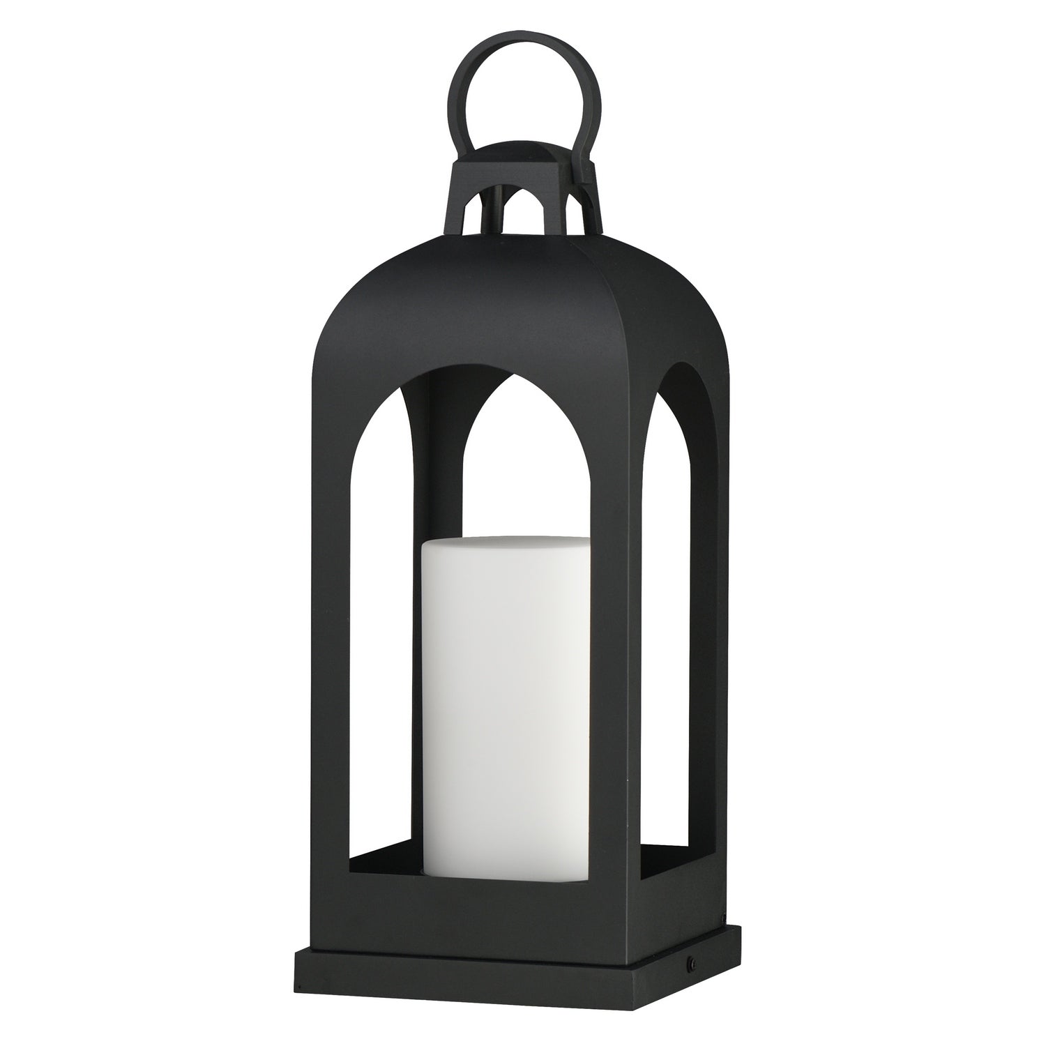 Maxim Lighting 30899SWBK Marrakech Deck Lantern in Black