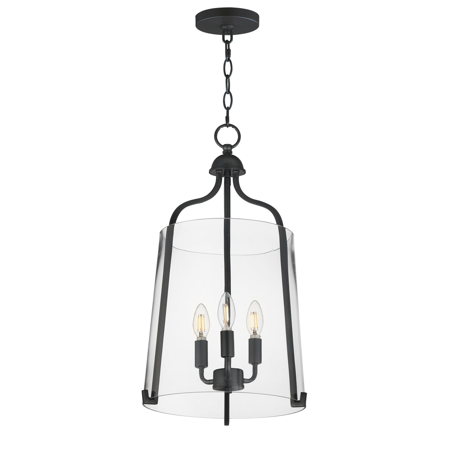 Éclairage Maxim 5683CLBK Foyer Bellmore Suspension en noir