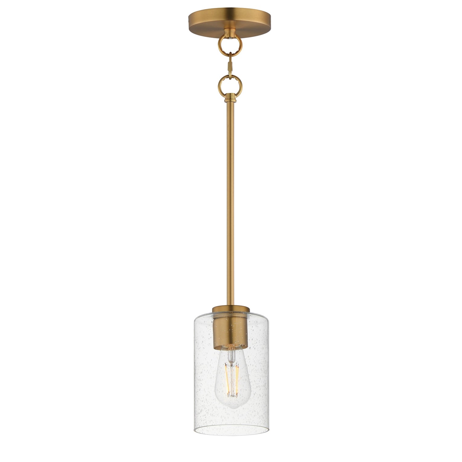 Éclairage Maxim 90461CDNAB Livingston Suspension en naturel Laiton vieilli
