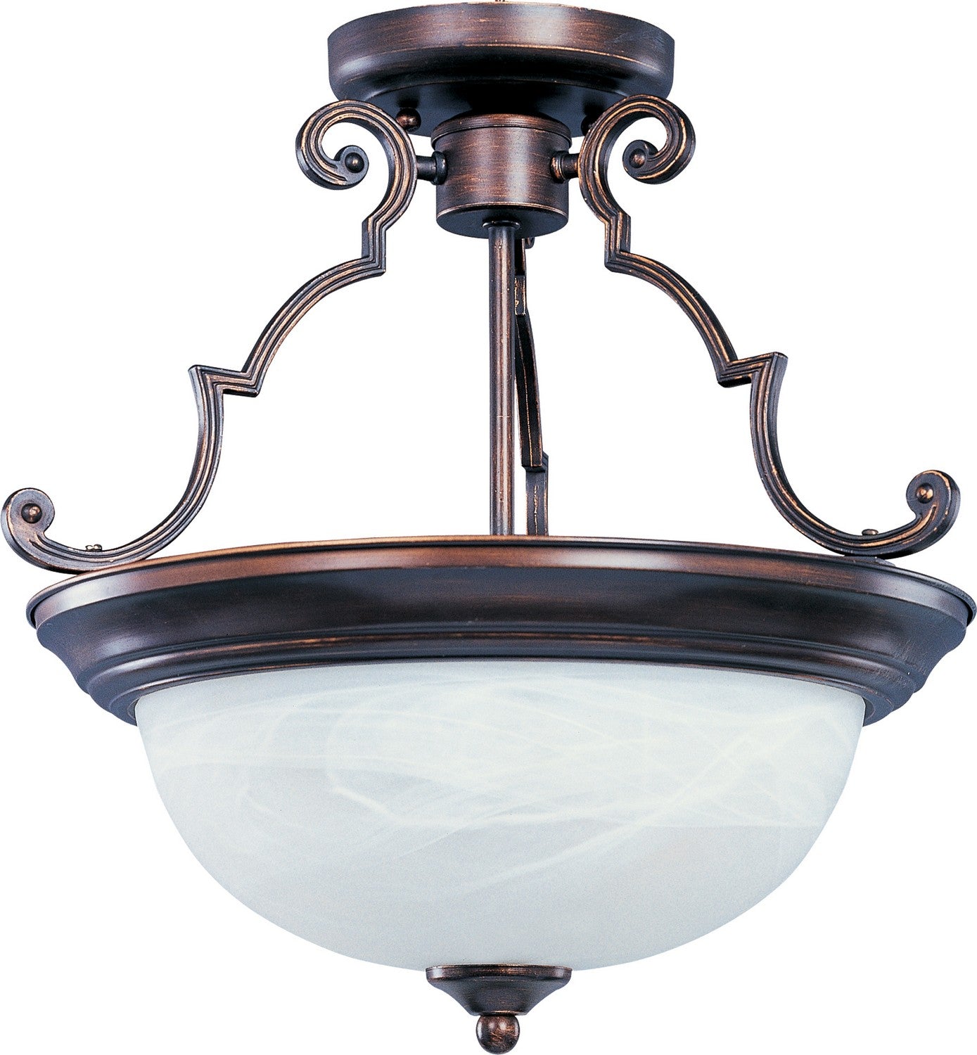 Maxim Lighting 5843MROI Essentials Semi Flush Mount in Oil Rubbed Bronze