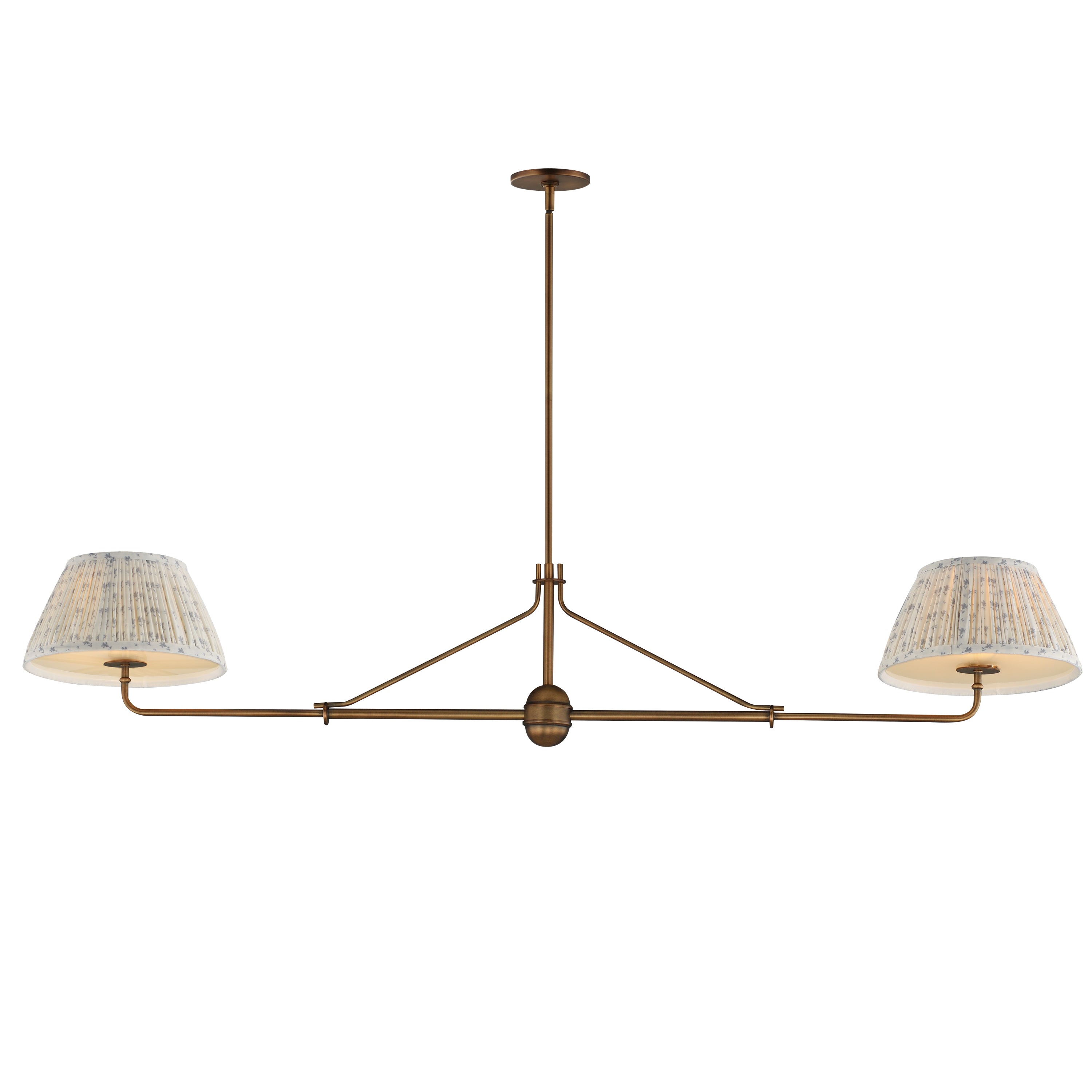 Éclairage Maxim 18412BWWBR Dunbridge Suspension en laiton vieilli