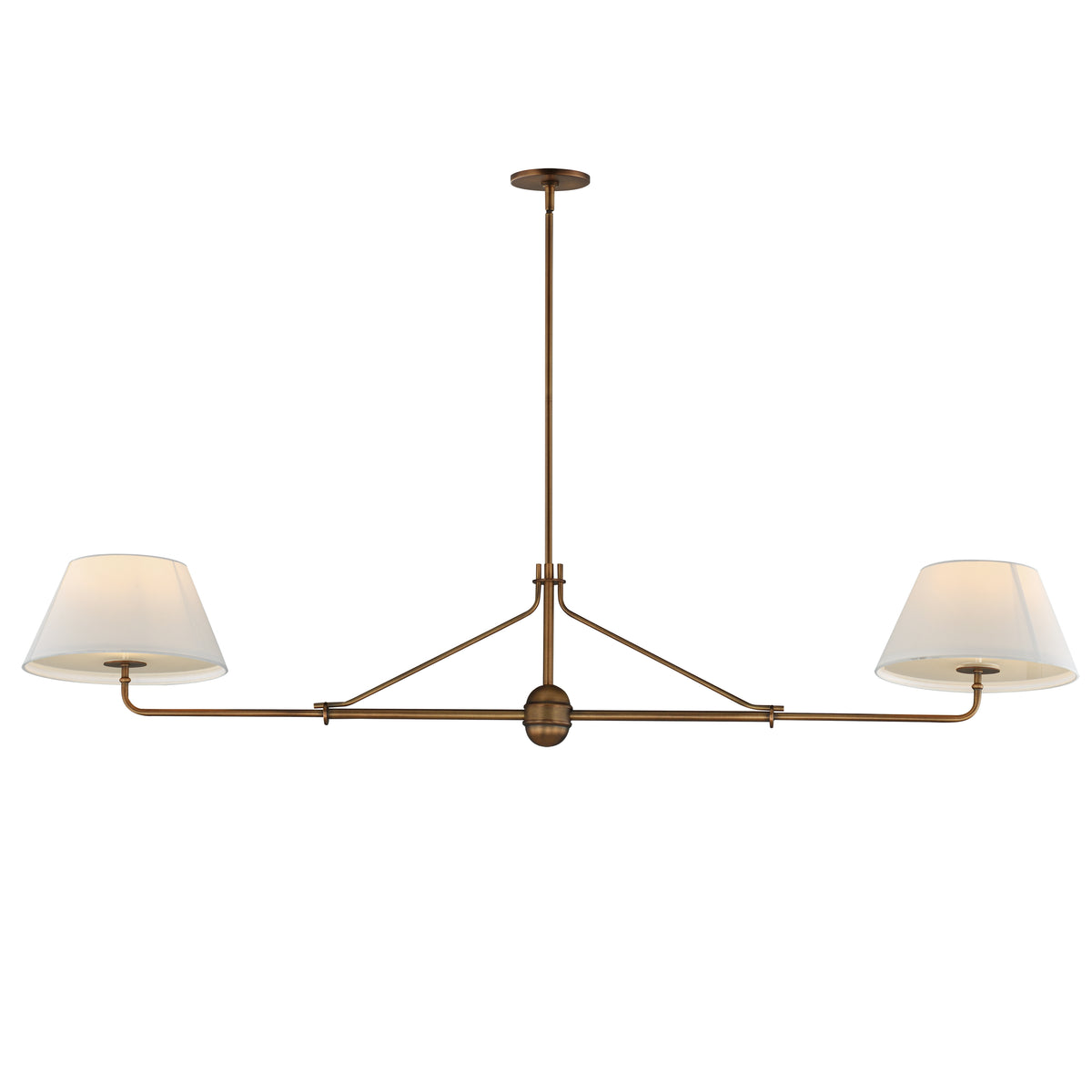 Éclairage Maxim 18412OFWBR Dunbridge Suspension en laiton vieilli