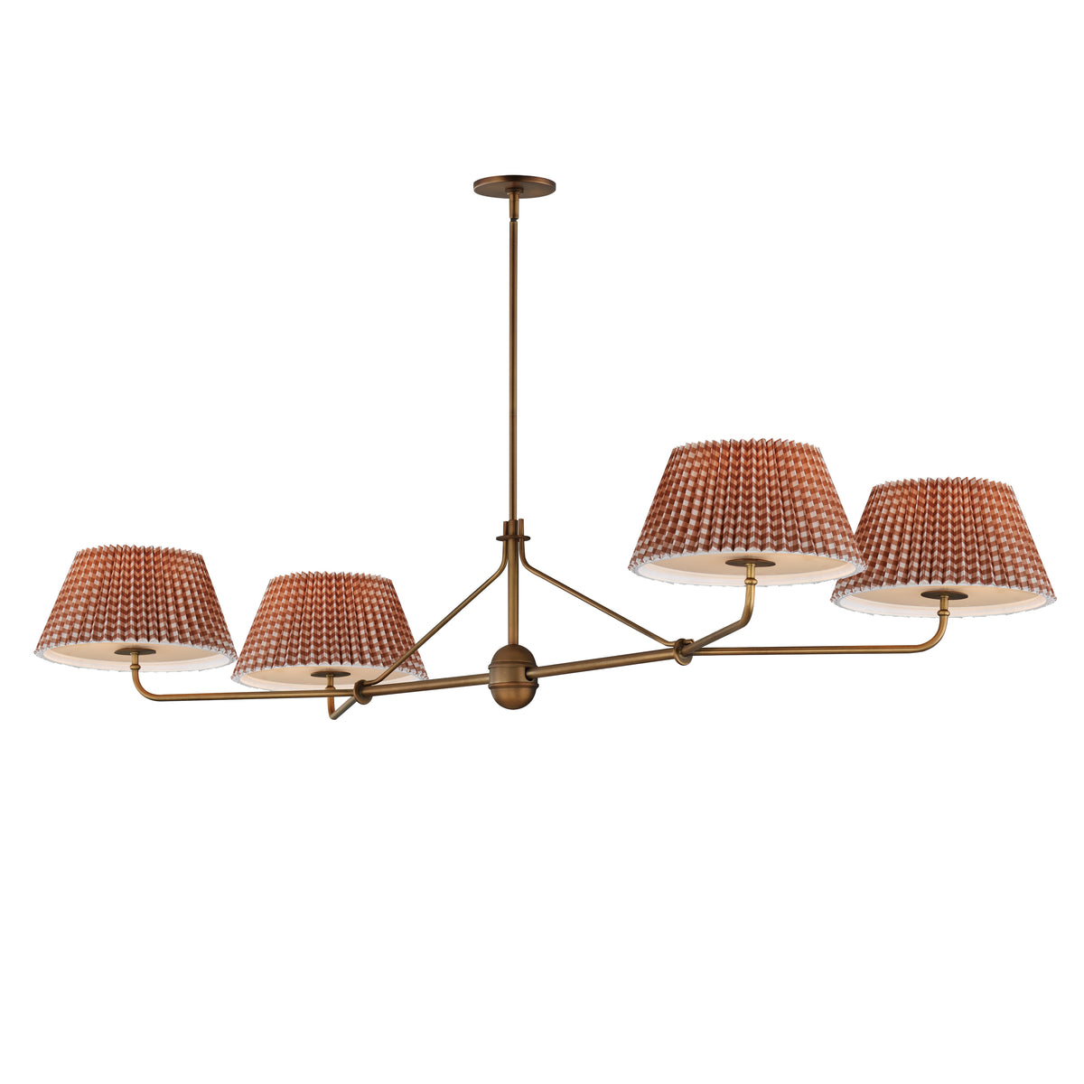 Maxim Lighting 18414RBWBR Dunbridge Four-Light Chandelier in Antique Bronze