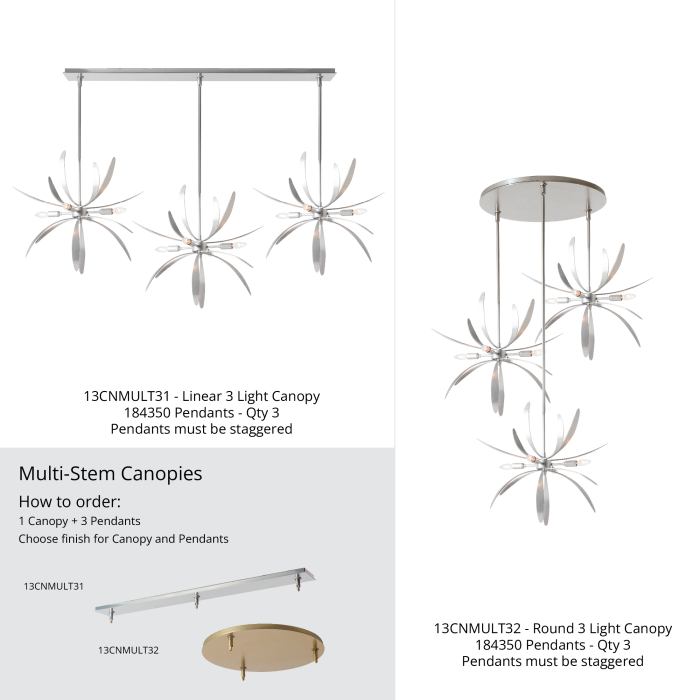 Hubbardton Forge 184350 Dahlia Mini Pendant