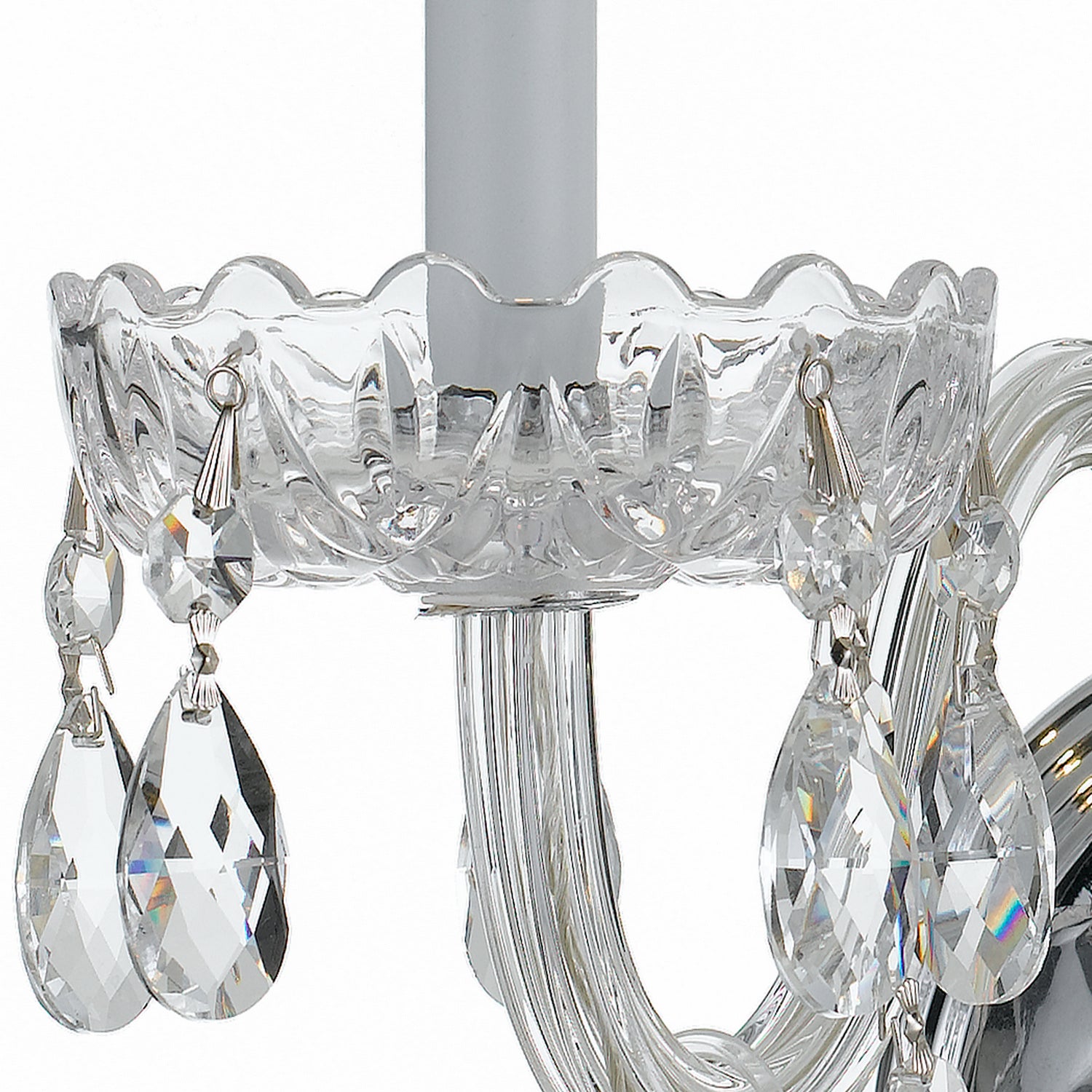 Crystorama - 1032-CH-CL-S - Deux lumières Murale - Cristal traditionnel - Chrome poli