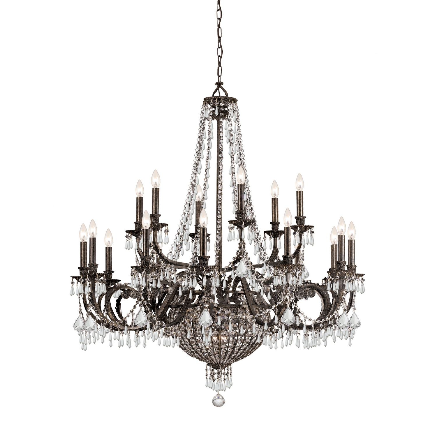 Crystorama - 5169-EB-CL-MWP - 23 Light Chandelier - Vanderbilt - English Bronze