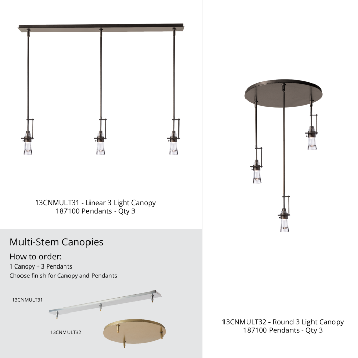 Hubbardton Forge 187100 Erlenmeyer Small Mini Pendant