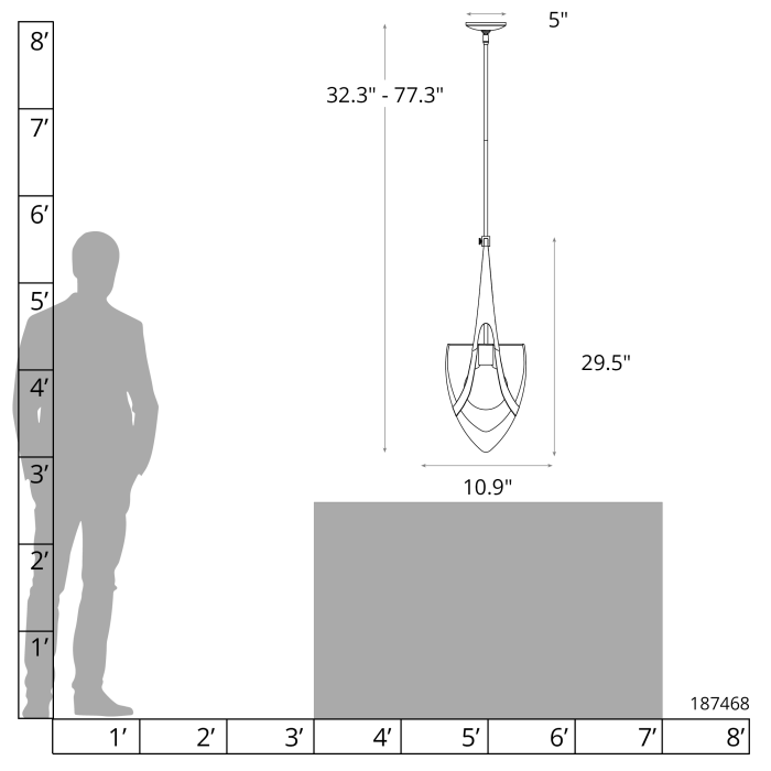 Hubbardton Forge 187468 Vaso Pendant