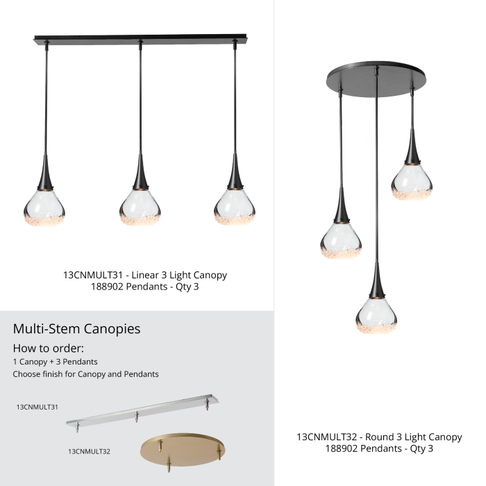 Hubbardton Forge 184350 Dahlia Mini Pendant