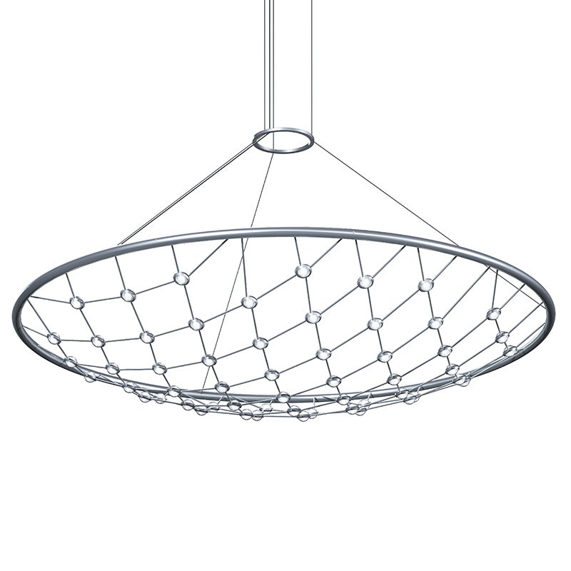 Sonneman 1899.16C Constellation Galaxy Matrix Rond Suspendu en aluminium satiné brillant