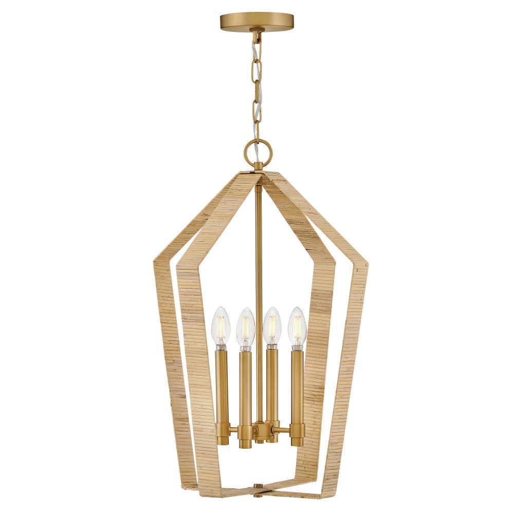 Lark 83644LCB Sammi Pendant in Lacquered Brass