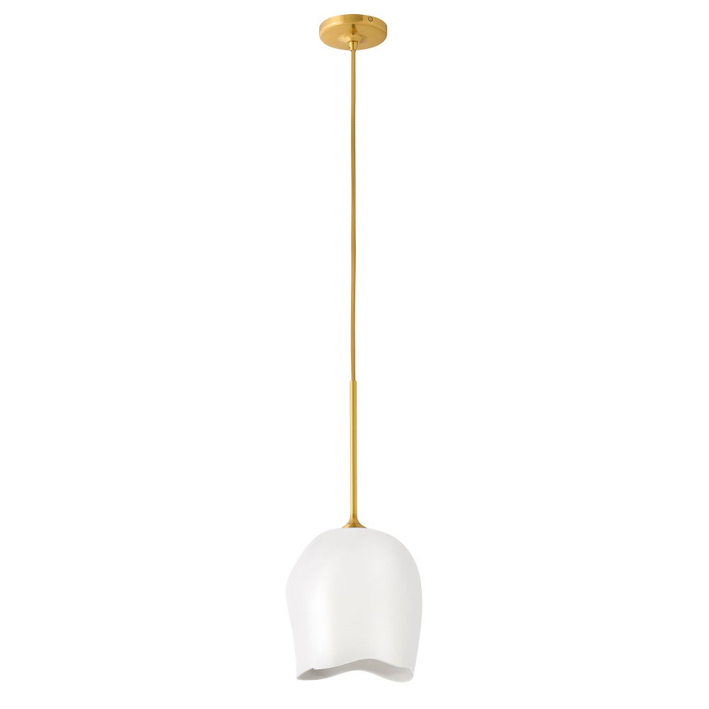 Fredrick Ramond FR46307UB Porcelaine Verity Suspension en laiton non verni
