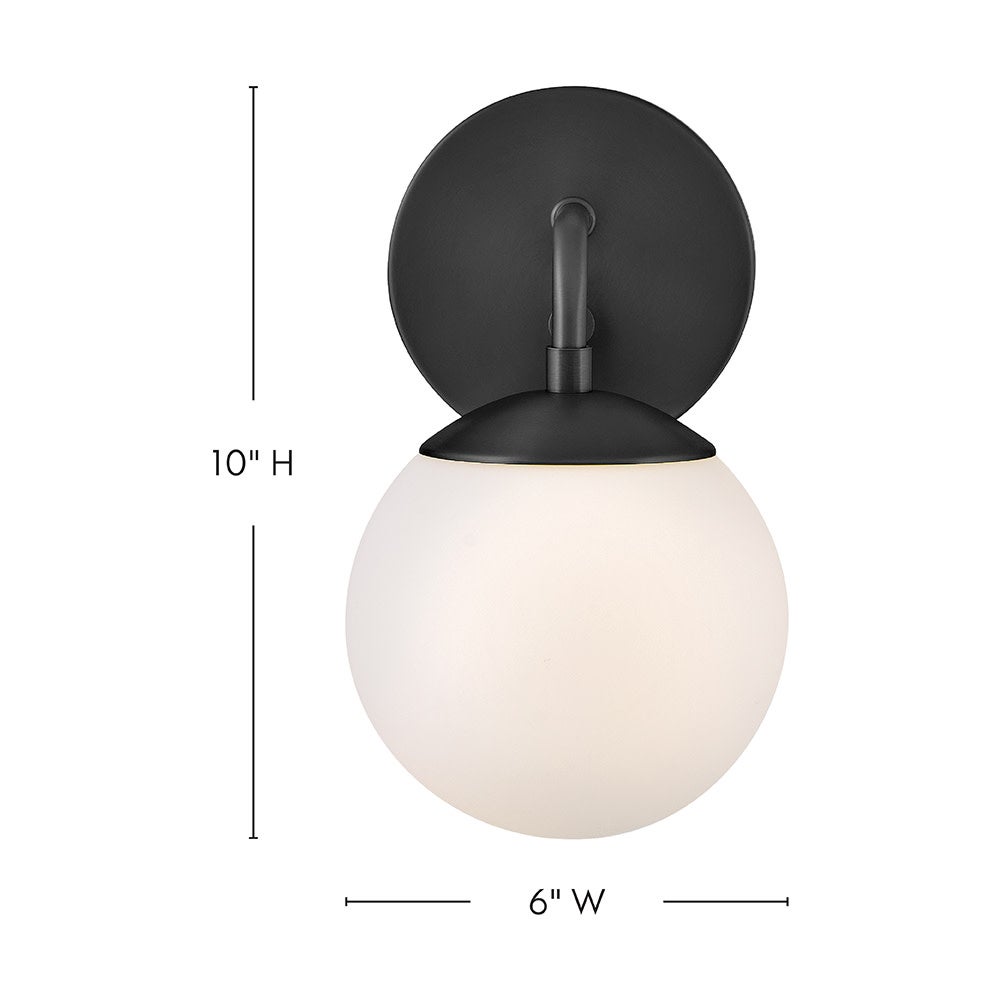 Lark 84300BK Julep Wall Sconce in Black