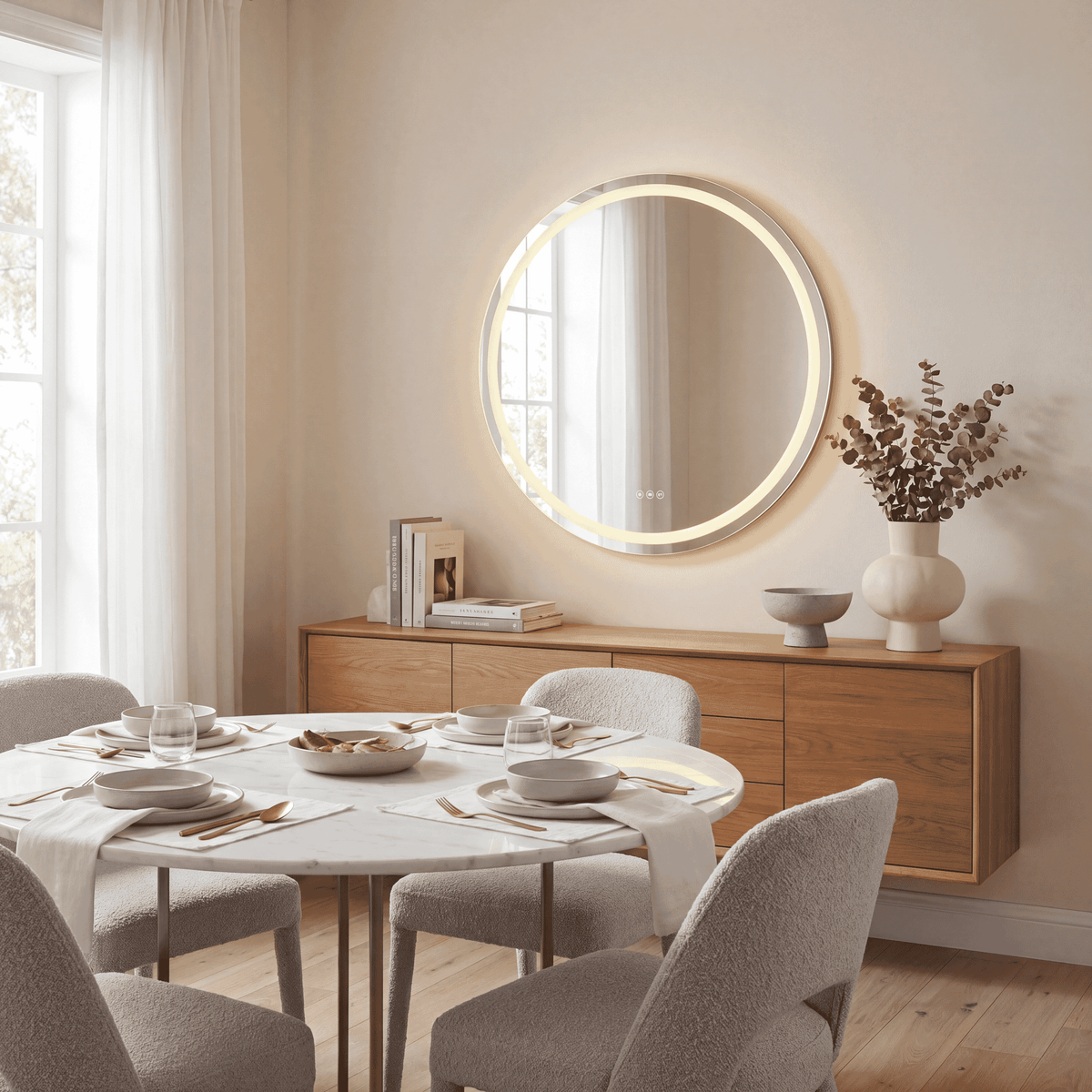 Savoy House 2-1227-32 Beckett Round Frontlit and Backlit LED Mirror