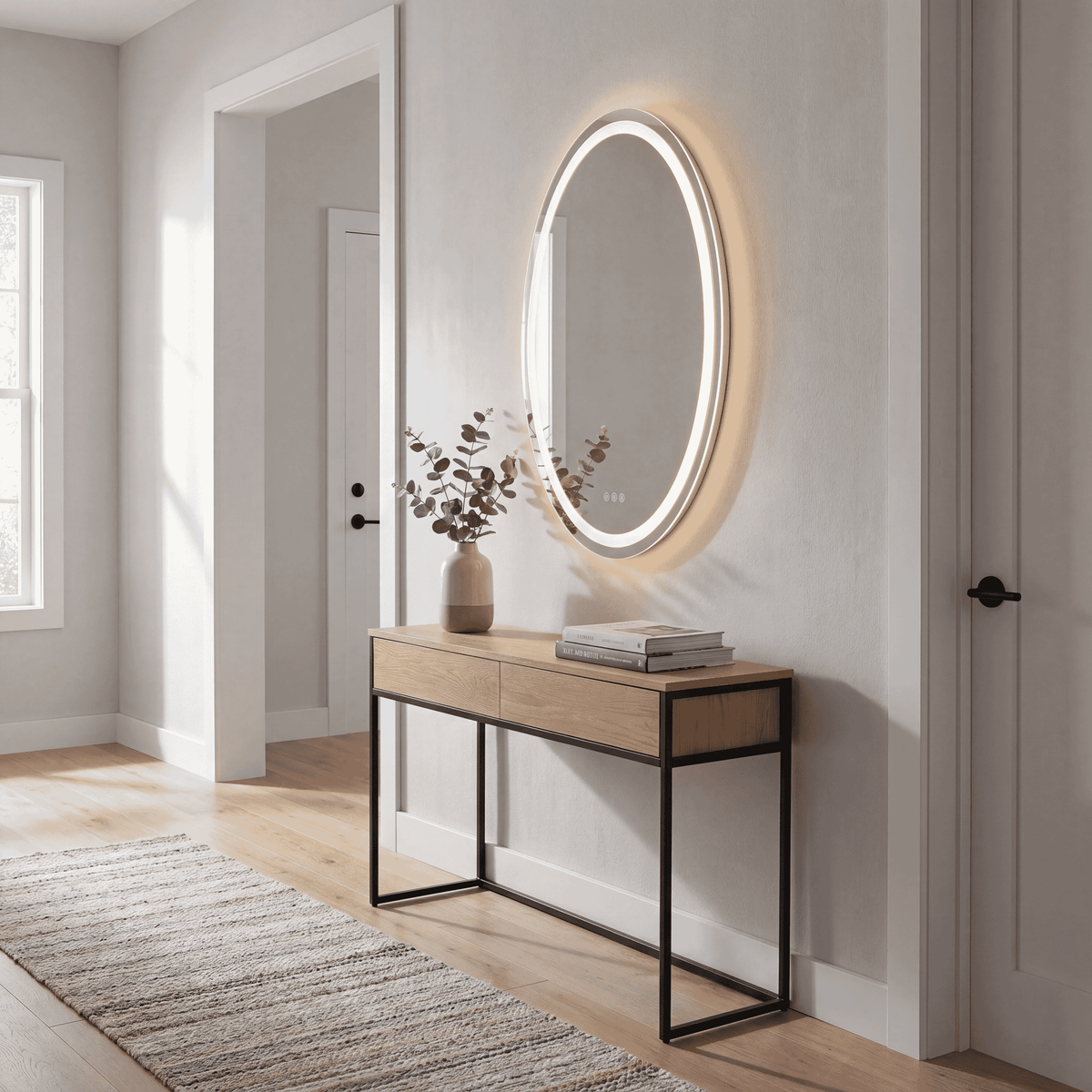 Savoy House 2-1228-24X36 Beckett Oval Frontlit and Backlit LED Mirror