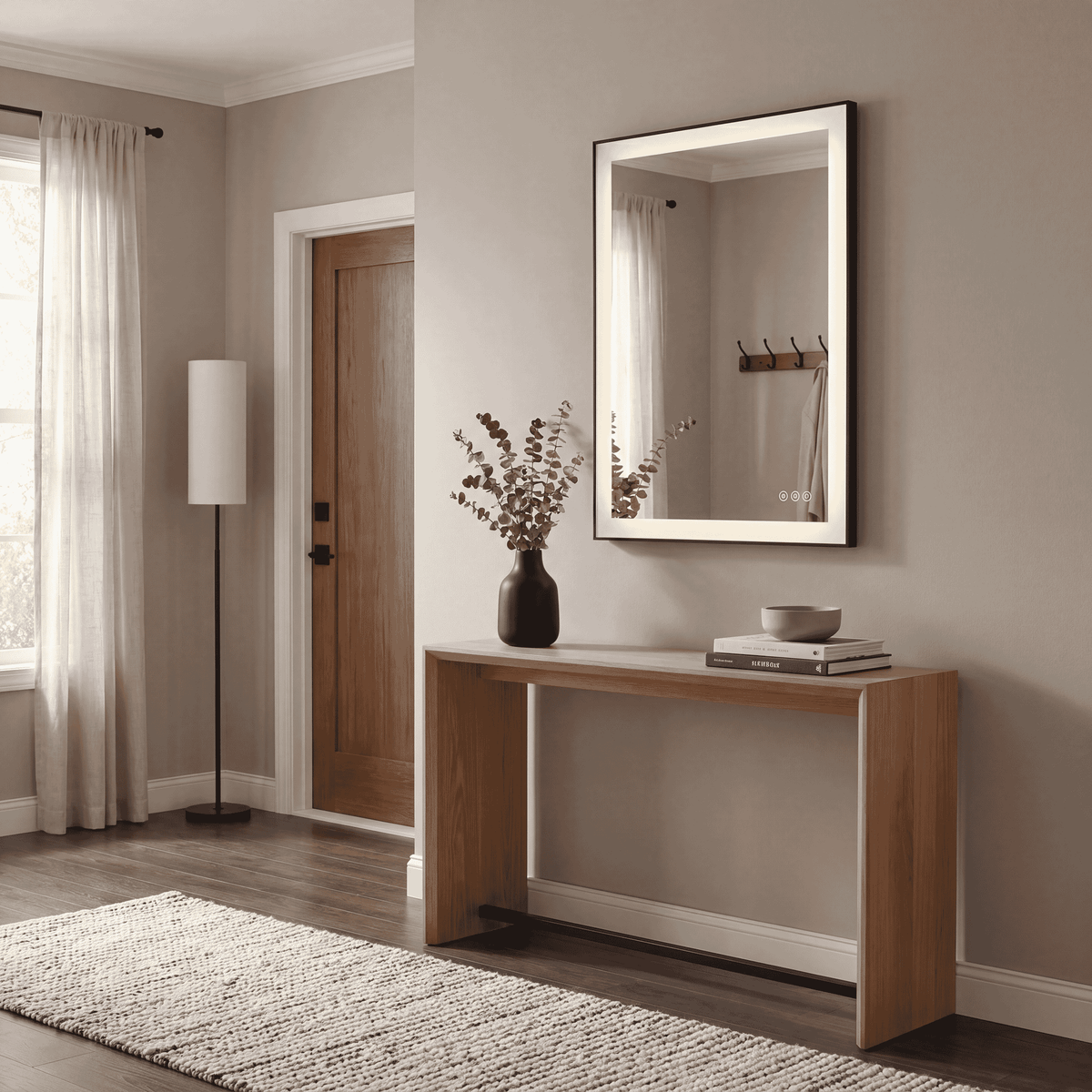 Miroir LED Paulding 2-1229-24X32 de Savoy House, noir