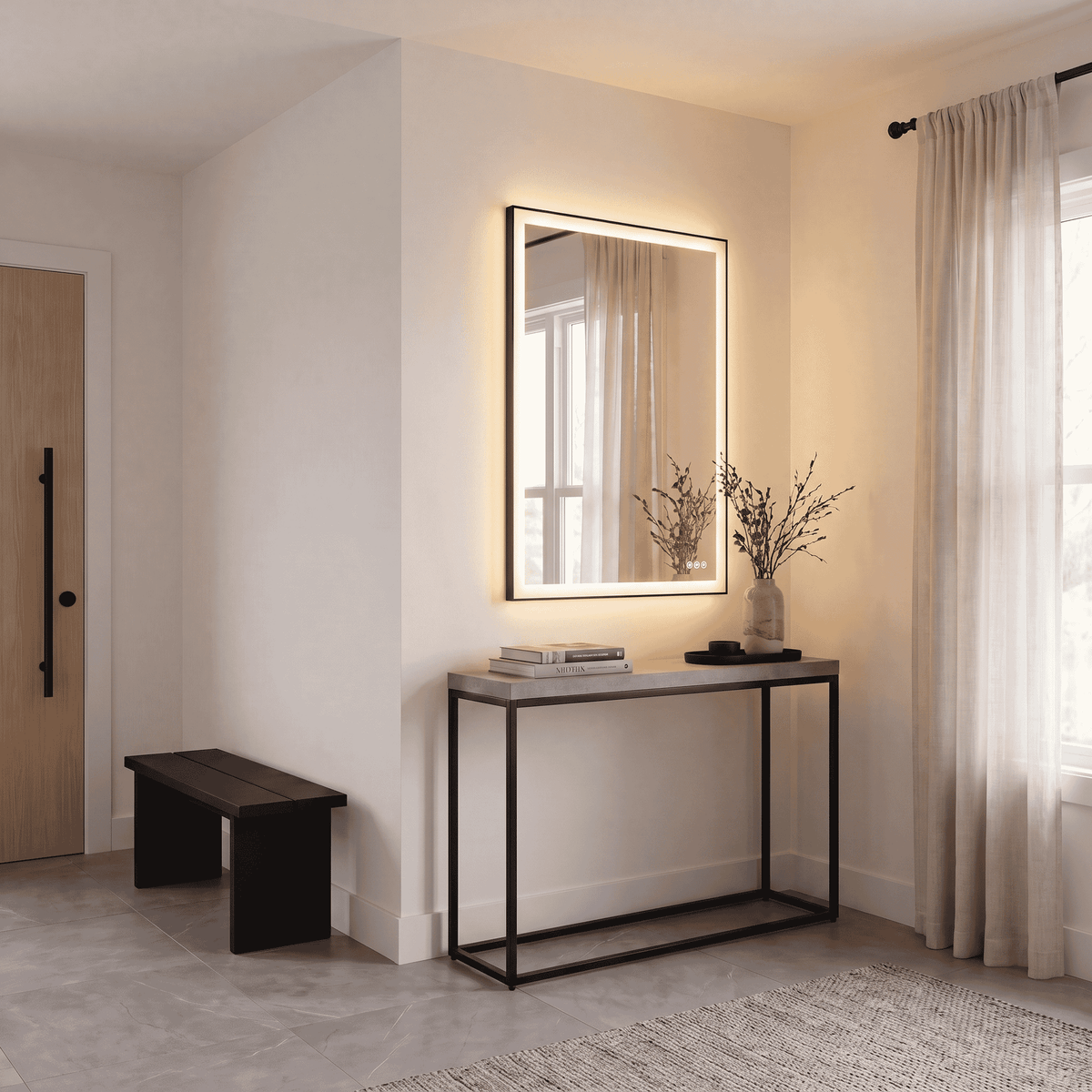 Miroir LED Savoy House Paulding 2-1231-48X32 noir