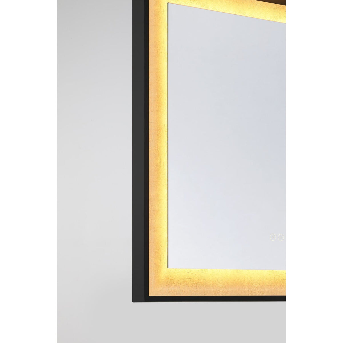 Savoy House 2-1241-24X32 Corvalis LED Mirror in Sand Black and Gold Leaf