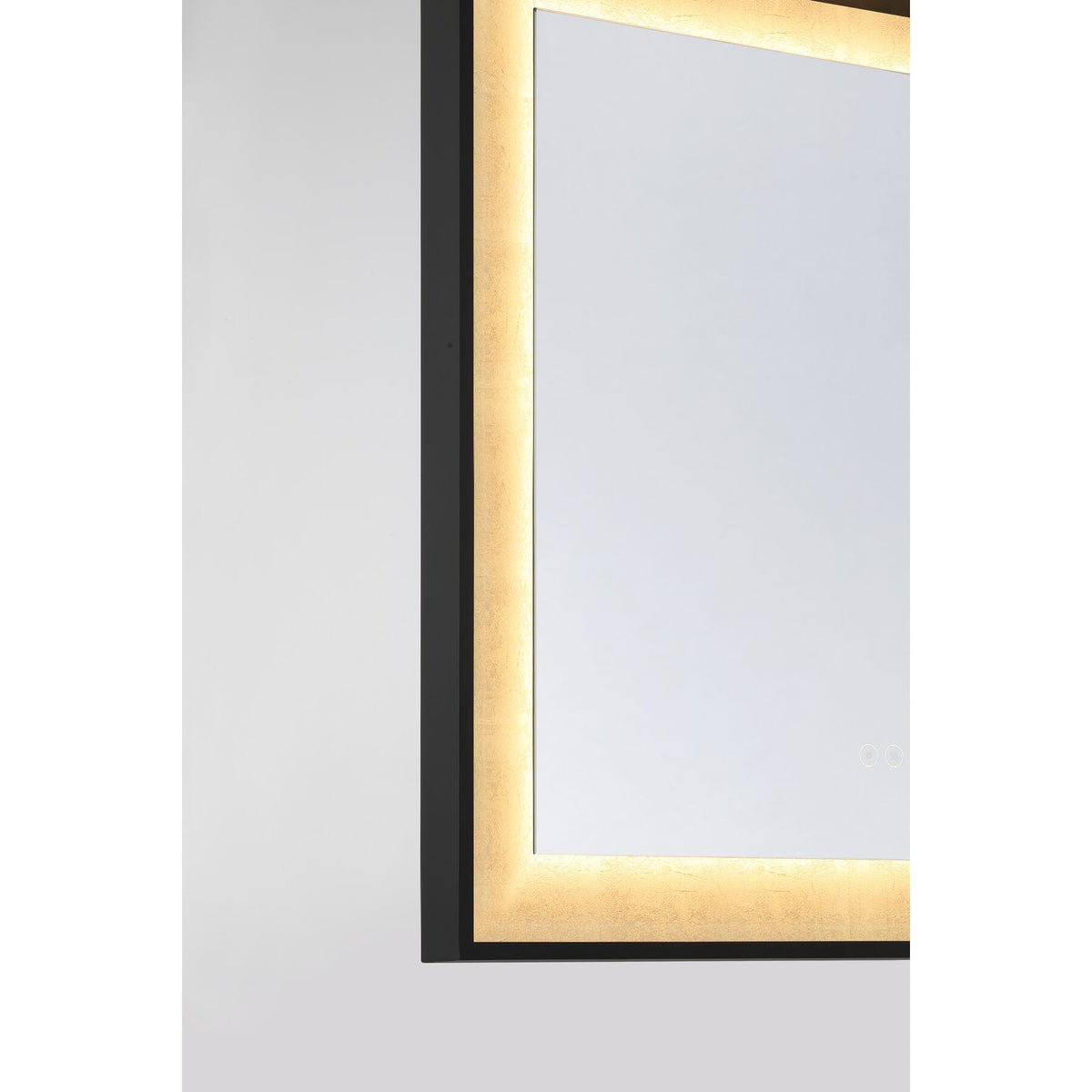 Savoy House 2-1241-24X32 Corvalis LED Mirror in Sand Black and Gold Leaf