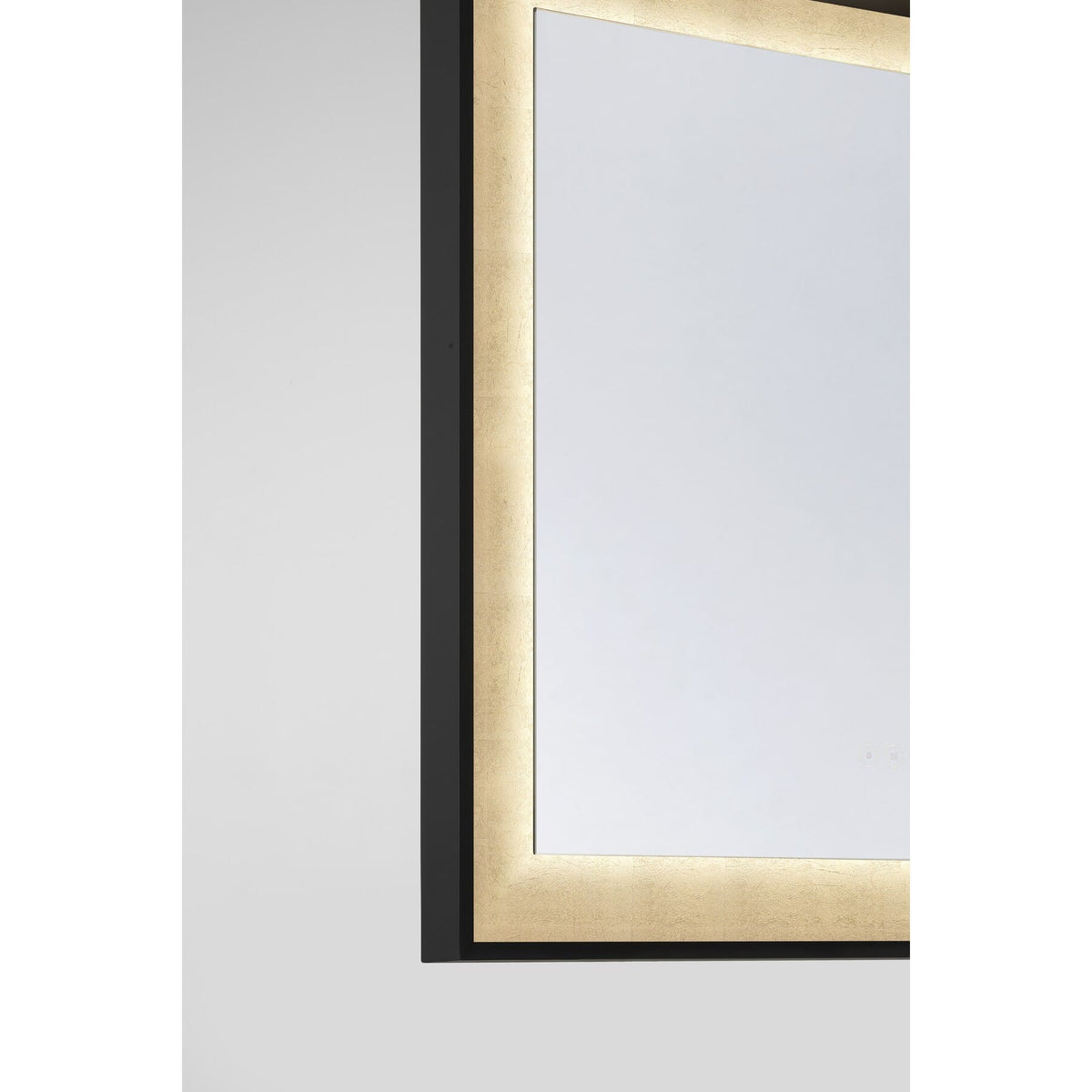 Savoy House 2-1241-24X32 Corvalis LED Mirror in Sand Black and Gold Leaf