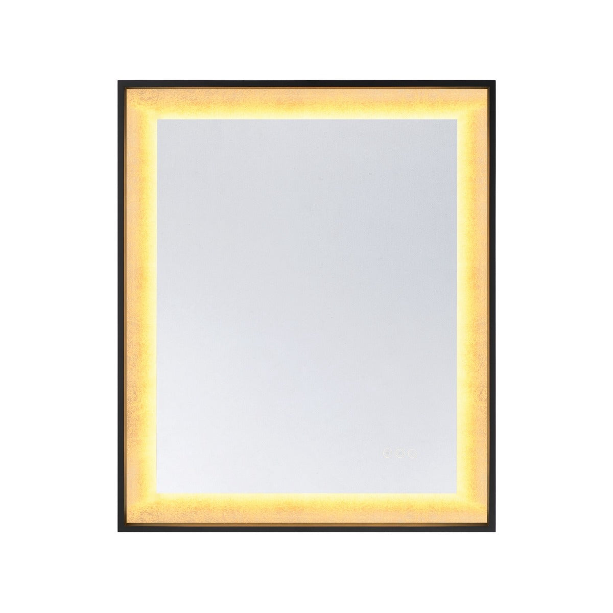 Savoy House 2-1242-30X36 Corvalis LED Mirror in Sand Black and Gold Leaf