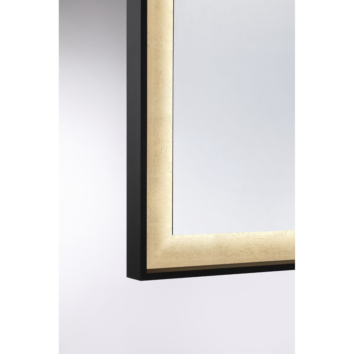 Savoy House 2-1242-30X36 Corvalis LED Mirror in Sand Black and Gold Leaf