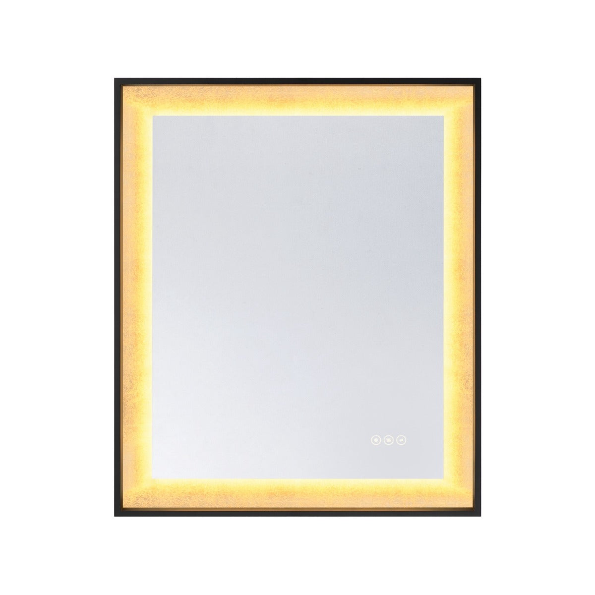 Savoy House 2-1242-30X36 Corvalis LED Mirror in Sand Black and Gold Leaf