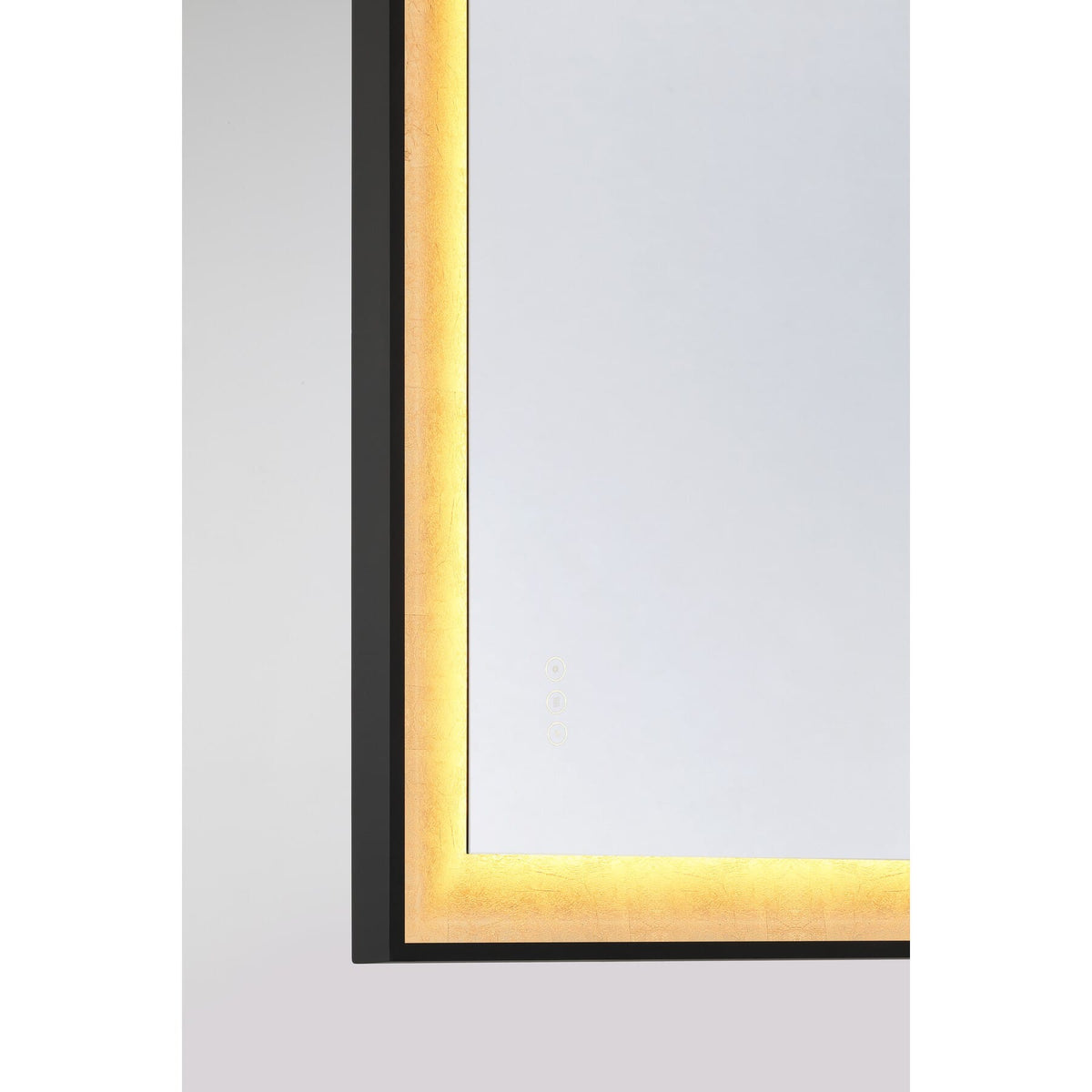 Savoy House 2-1243-48X32 Corvalis LED Mirror in Sand Black and Gold Leaf