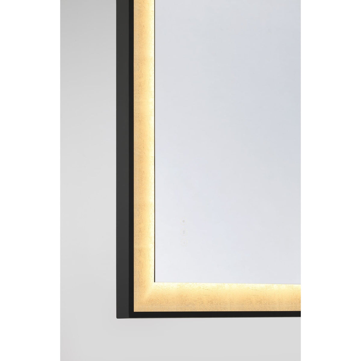 Savoy House 2-1243-48X32 Corvalis LED Mirror in Sand Black and Gold Leaf
