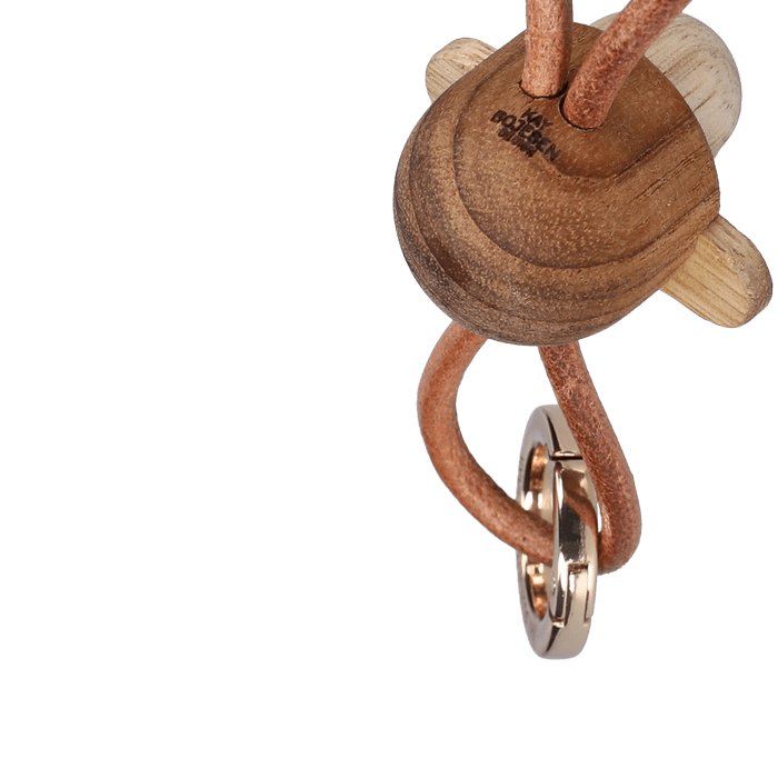 Porte-clés singe Kay Bojesen 39807 en teck/limba doré