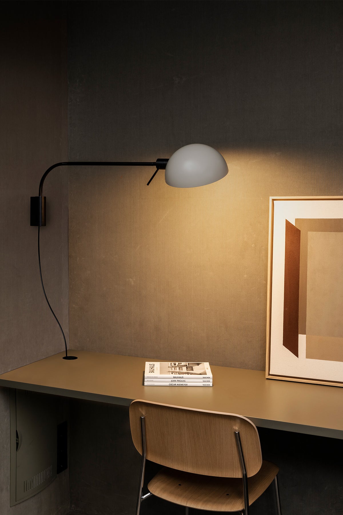 Faro Barcelona 20040-122-US Dominica Wall Sconce with Arm in Beige